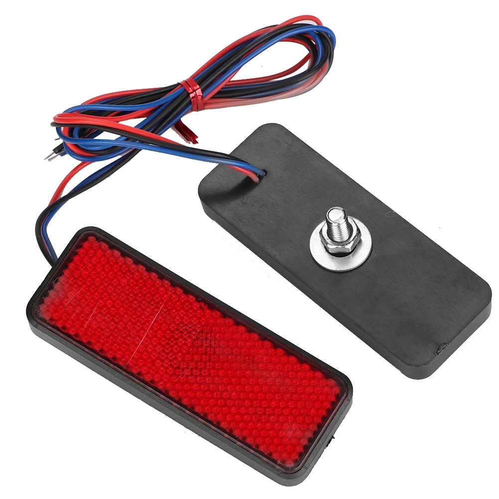 Red 12v Motorcycle Rear Tail Brake Stop Light Truck Side Marker Led Reflector Motorcycle Truck Trailer Car
