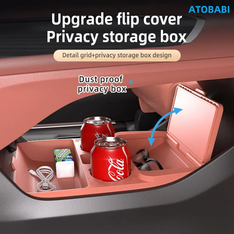 Storage Box For Changan CS75 Plus 2025 Car Styling Under Layer Central Control Organize Armrest Box Silicone Storage Accessories