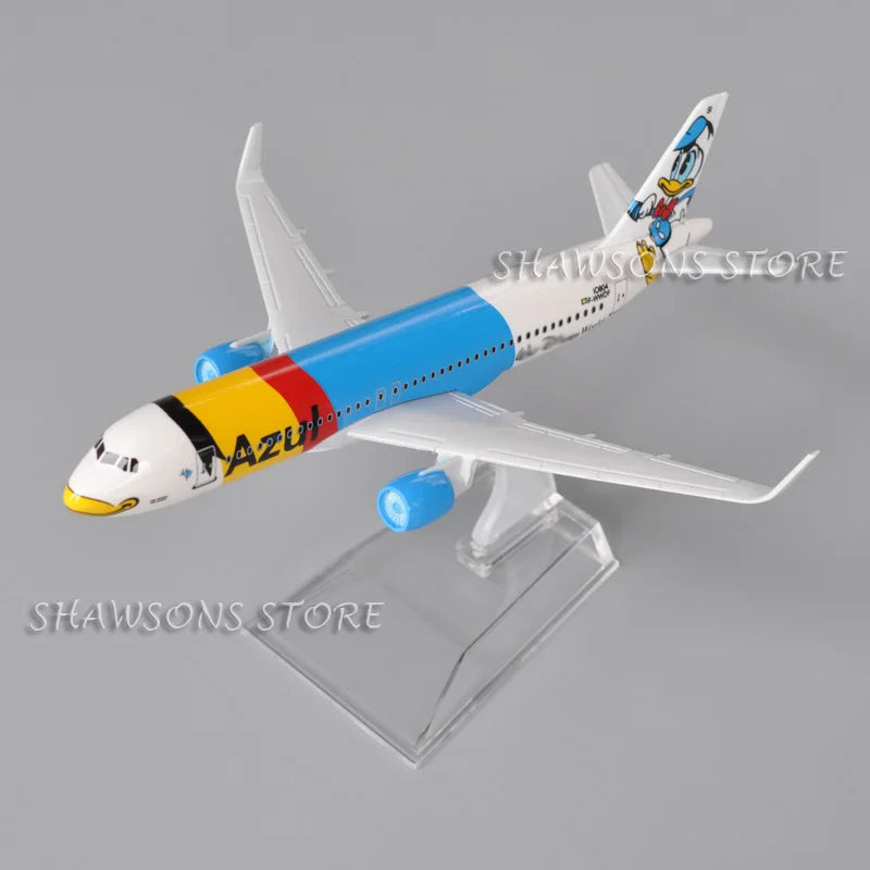 16cm Diecast Metal Model Plane Toy A320 Azul Brazilian Airlines Air Miniature Replica