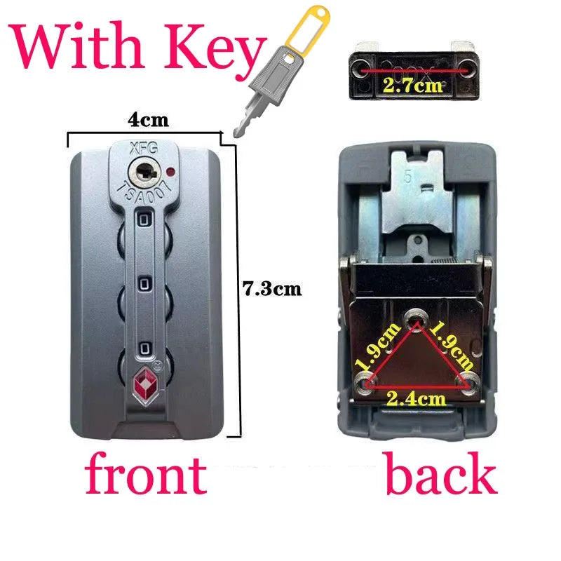 XFG TSA007 Combination Padlock For Travel Luggage Suitcase Code Lock Password Lock Fixed Anti-Theft