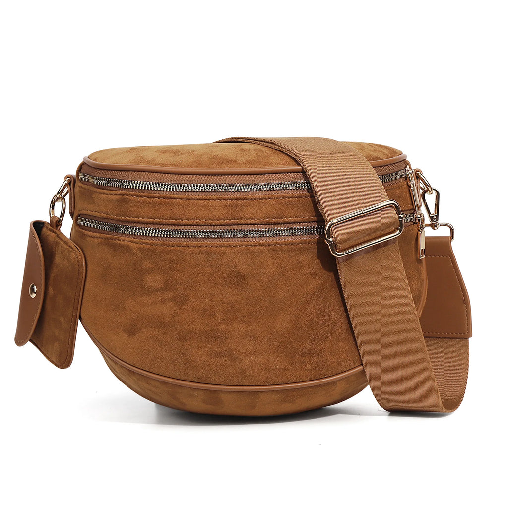 New checkered crossbody bag, shoulder bag, large-capacity shell bag