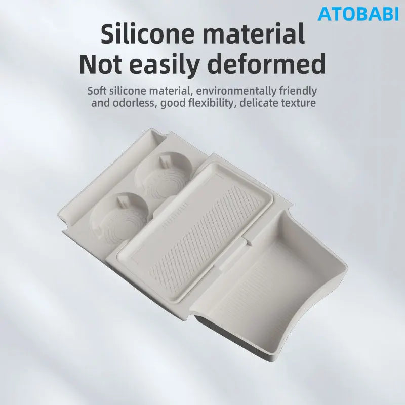 Car Storage Box For BYD Qin L EV 2025 Car Styling Under Layer Central Control Organize Armrest Box Silicone Storage Accessories