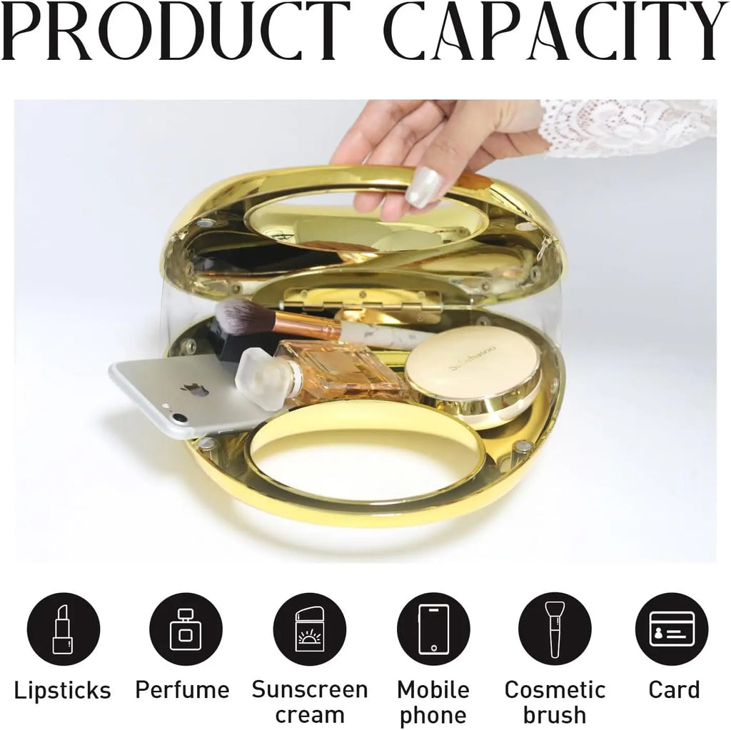 Luxury Designer Evening Clutch Clear Acrylic Women Handbags Fashion Shoulder Bag Half Moon Wedding Purses Party Tote Ladies 2025