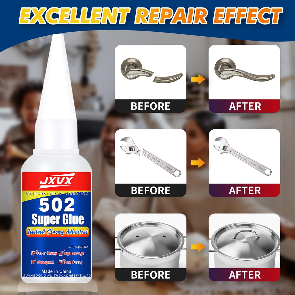 High-Strength All-Purpose Adhesive for Home Use – 5S Quick-Drying Cyanoacrylate (20 g) – Metal, Plastic, Wood