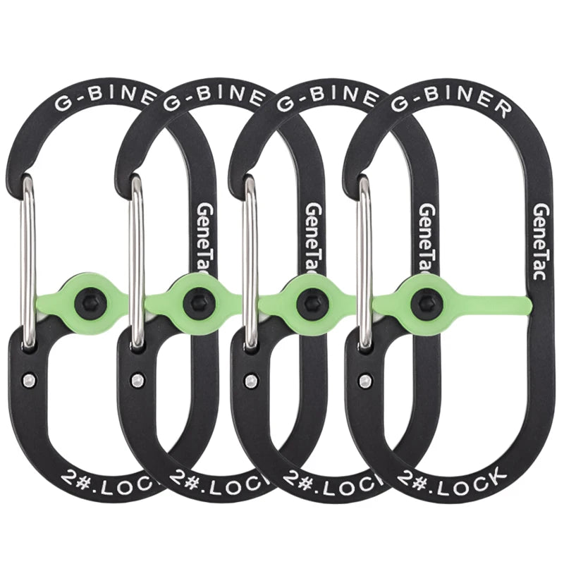 G-type Spring Outdoor Climbing Safety Keychain Aluminum Alloy Multicolor Carabiner  Backpack Buckle Camping Safety Lock