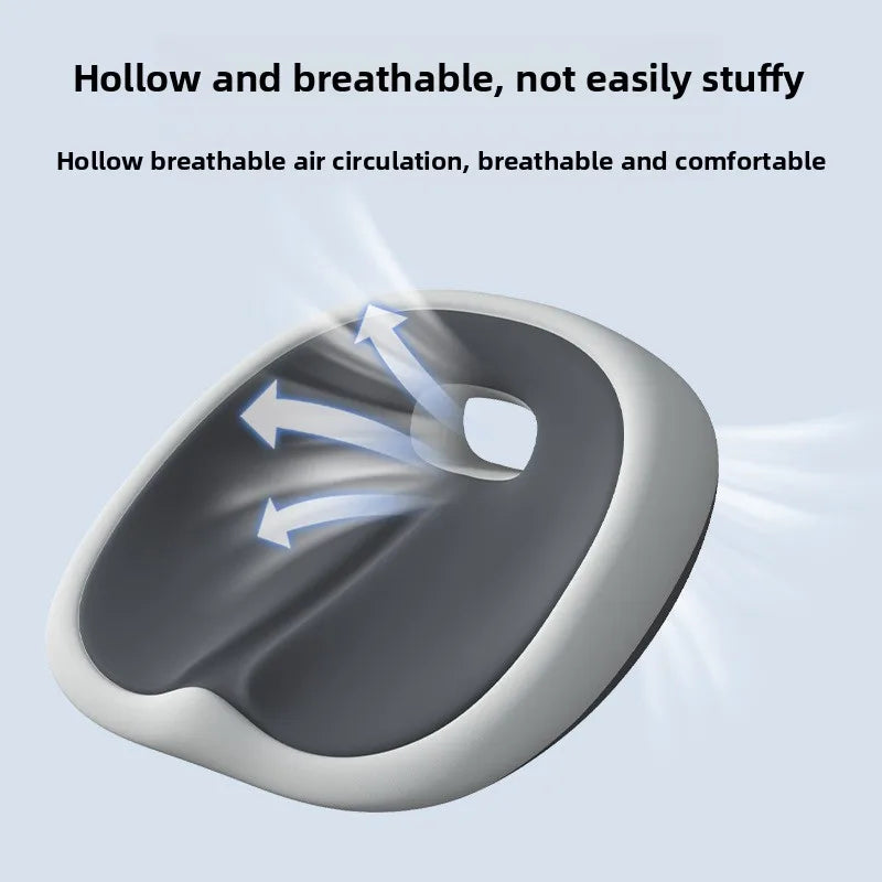 2026 New Seat Cushion Spine Butt Cushion Breathable Comfortable Long Sitting Ergonomic Memory Foam Seat Cushion for Office Chair