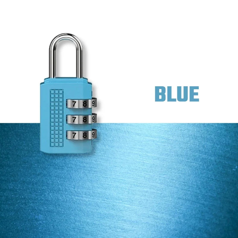Mini Alloy Password Lock 3 Digit Code Number Combination Padlock Luggage Zipper Bike Handbag Suitcase Drawer Firm Durable  Locks