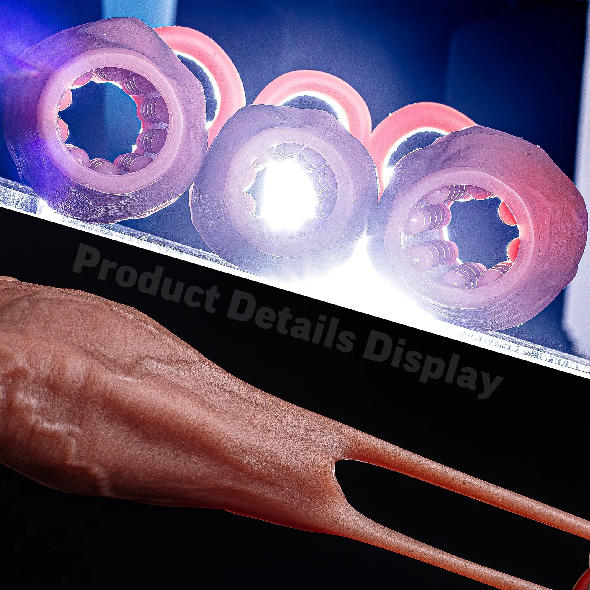 Dick Sleeve Enlargement Lock Sperm Penis Ring Adult Men Sex Toy Enlarged and Thicken Cock Sleeve Soft Silicone Male 18+ Sexy Toy