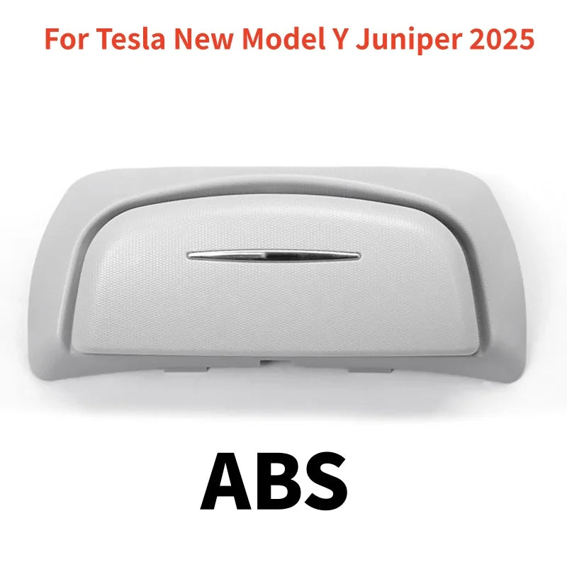 Car Glasses Case Wear-Resistant Sunglasses Holder Storage Box ABS/Suede For Tesla Model 3 / Y / 3 Highland / Y Juniper