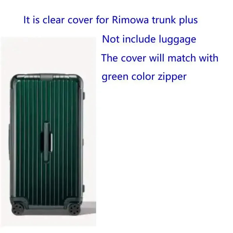 Luggage Covers For Rimowa Essential Trunk Plus 33inch Suitcase Protector with Zipper Thicken PVC Cover Travel Accessories