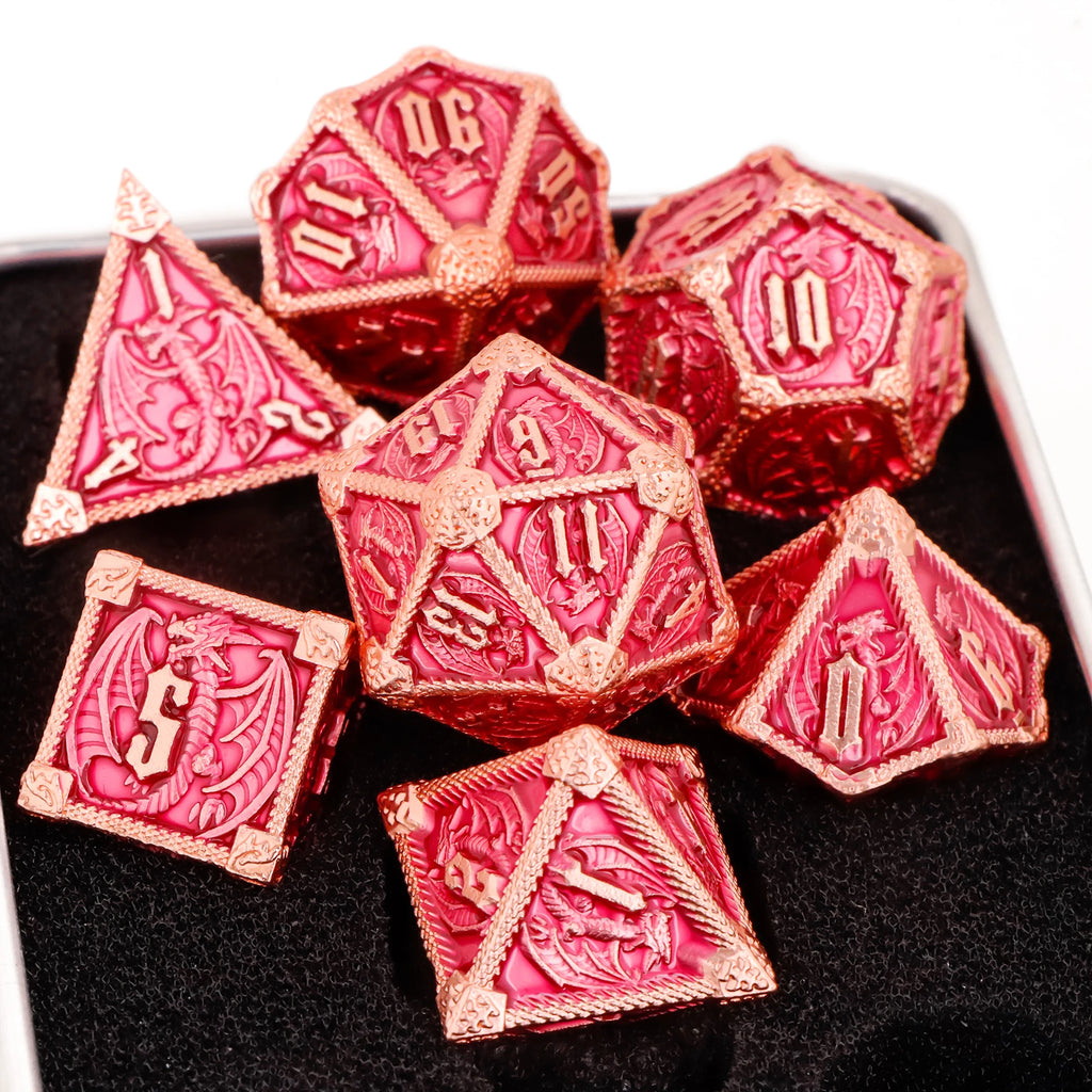 D and D Dice RPG Metal Dice for DnD Polyhedral Dice For Dungeons and Dragons Dice Role Playing Games D&D Dice Gifts Green Dice