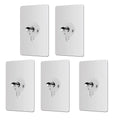 5Pcs Acrylic Self Adhesive Screw Stickers No Need to Punch Holes Wall Mounted Towel Coat Hooks No-trace Adhesive Key Bag Hooks