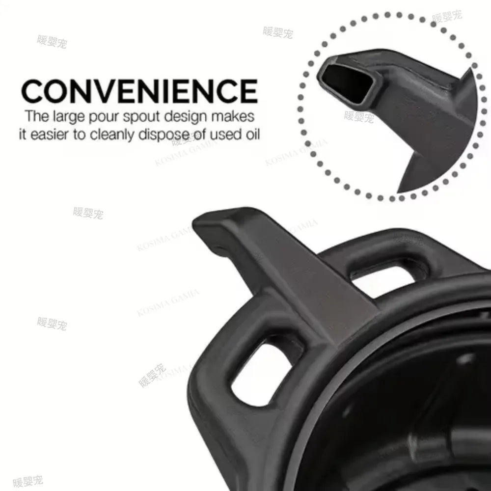 10L 15L Oil Receiving Basin Oil Change Drain Pan Cleaning Oil Drain Container Leakproof for Car Motorcycle Auto Repair Tool