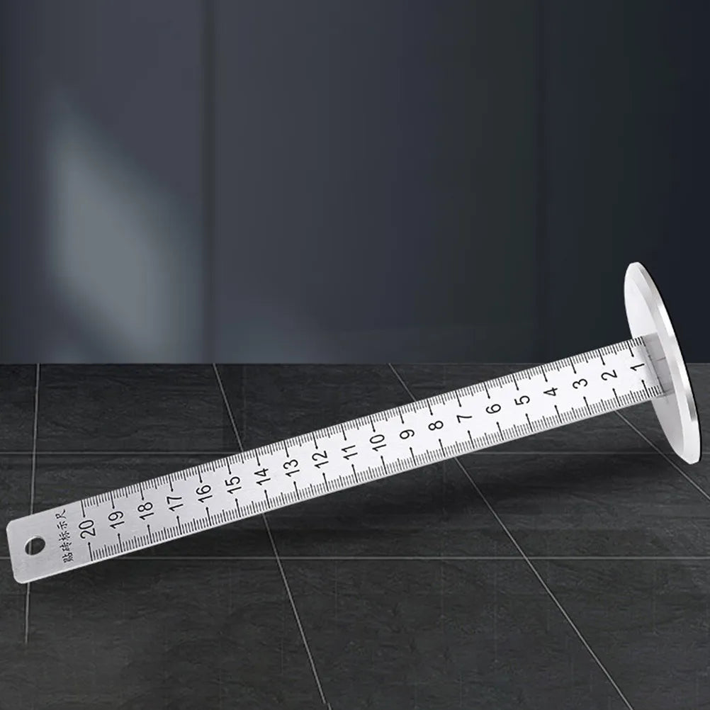 Precision Level Tool Stainless Steel Tiling Level Ruler Floor Tile Contour Measuring Positioning for Professional DIY