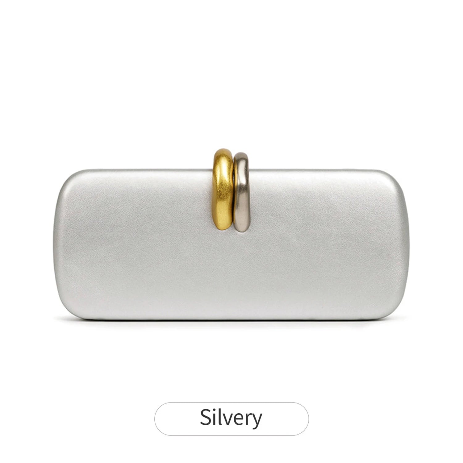 Fashion Women Handbag high-end metal double ring buckle design Evening Bag for Weddings,Parties,dance party Ladie’s CrossbodyBag