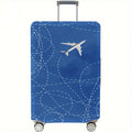 Airplane-Printed Luggage Cover, Dust-Proof Stretch Travel Accessory, Fits 18–32-Inch Suitcases