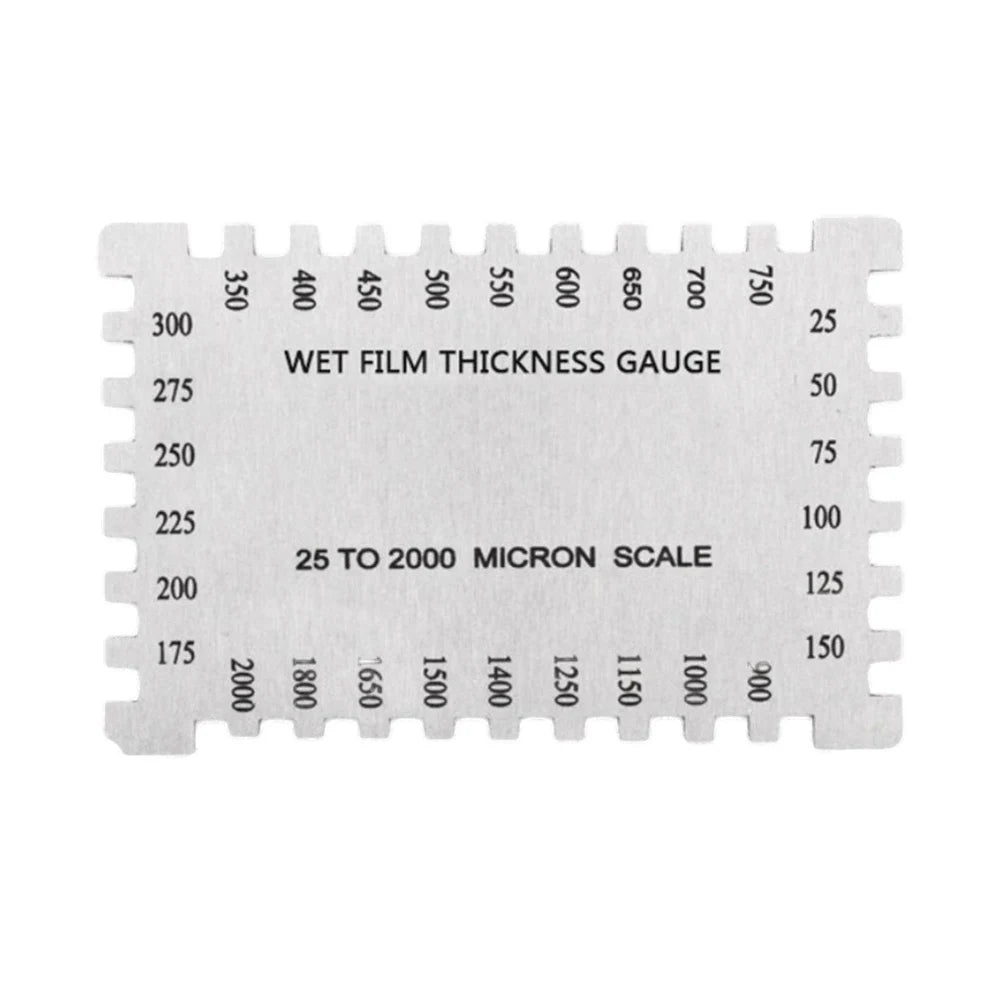 Hexagonal Wet Film Comb Gauge 25-2000um Stainless Steel Paint Thickness Meter For Construction Chemicals