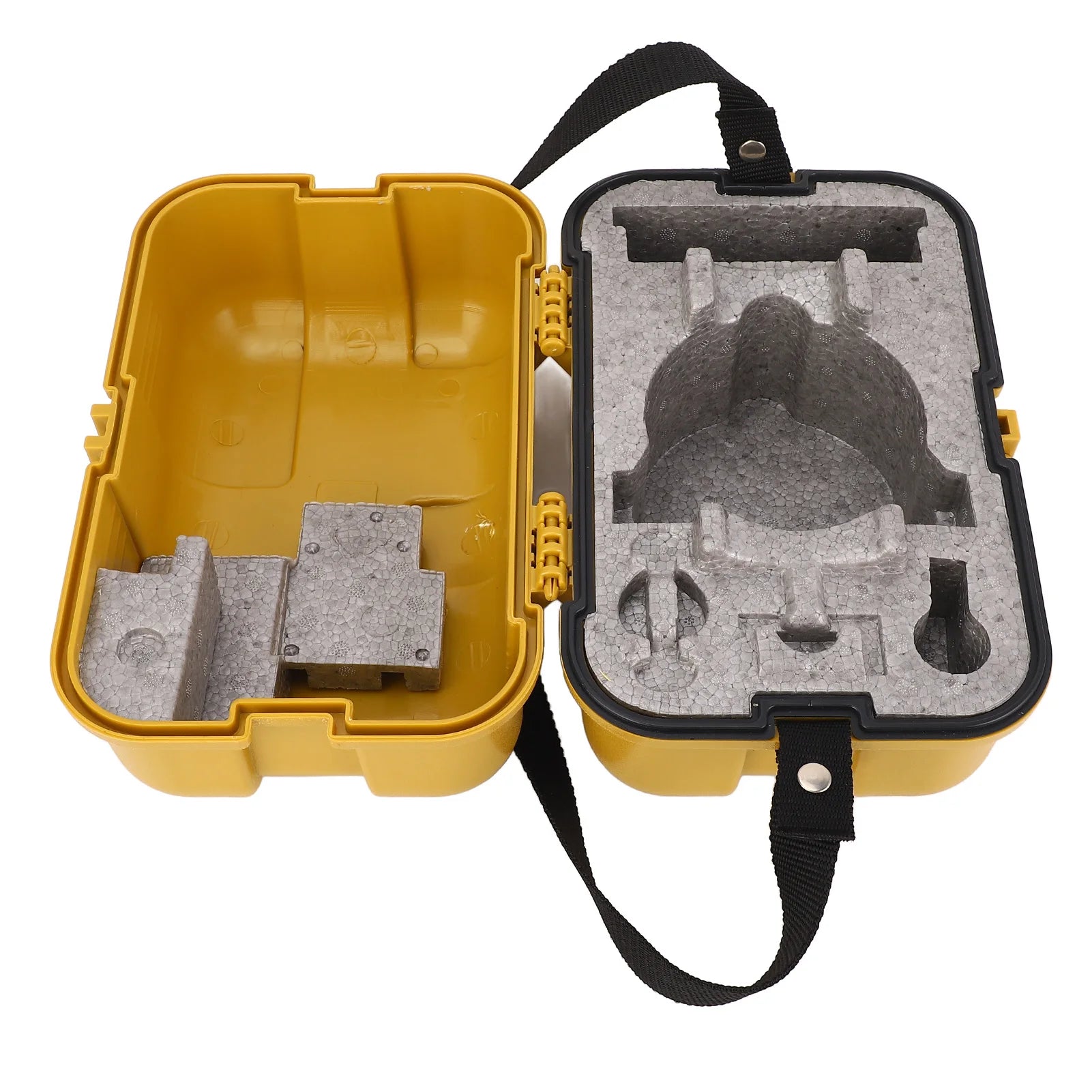 Leveling Instrument Case Single Lock Plastic Total Station Level Storage Box for Surveying Equipment Yellow Level Storage Case