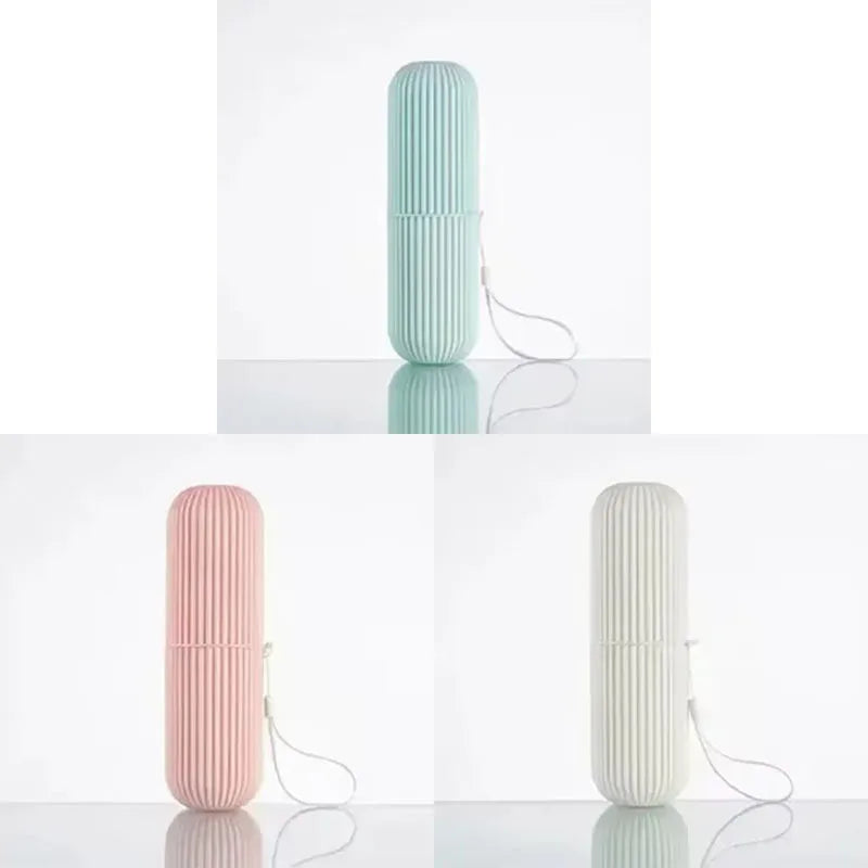 1/2/3/4Pcs Portable Toothbrush Cup Bathroom Toothpaste Holder Storage Case Box Organizer Travel Toiletries Storage Cup