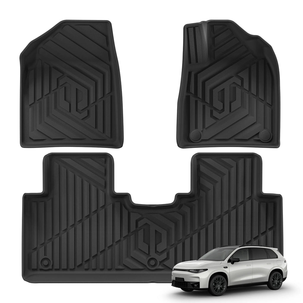 LUCKEASY for Leapmotor C10 2024-2025 Car Floor Mats Cargo Liner Accessories Foot Pad Protective Mat Only Fit Right Rudder