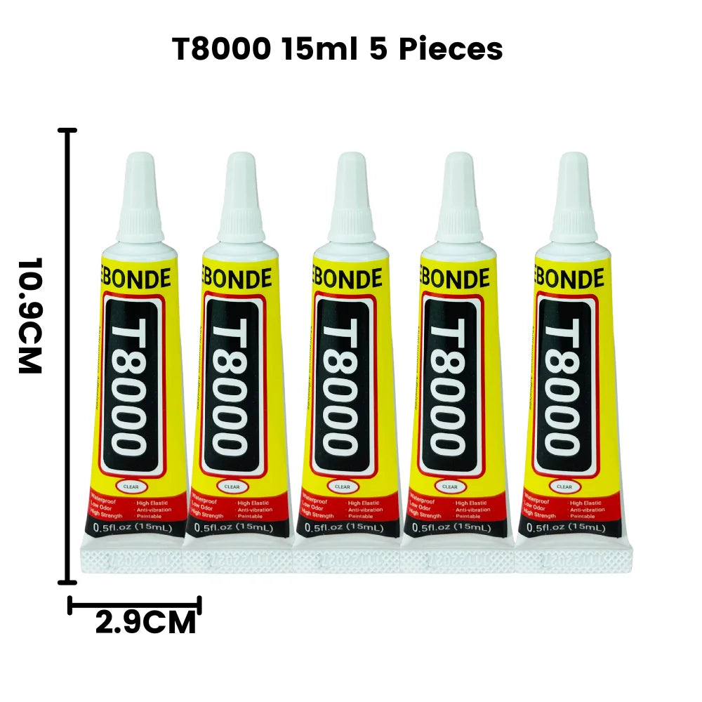 Phone Repair Glue LCD Screen Glue T8000 Cell Phone Adhesive Phone Glue Electronic Glue T-8000 Multifunction DIY Adhesive