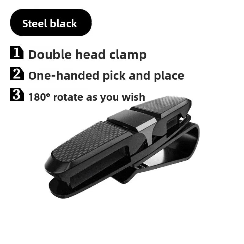 Car Sun Visor Eyeglasses Clip, Multifunctional Car Sunglasses Holder, Auto Glasses Storage Organizer Clip Accessory