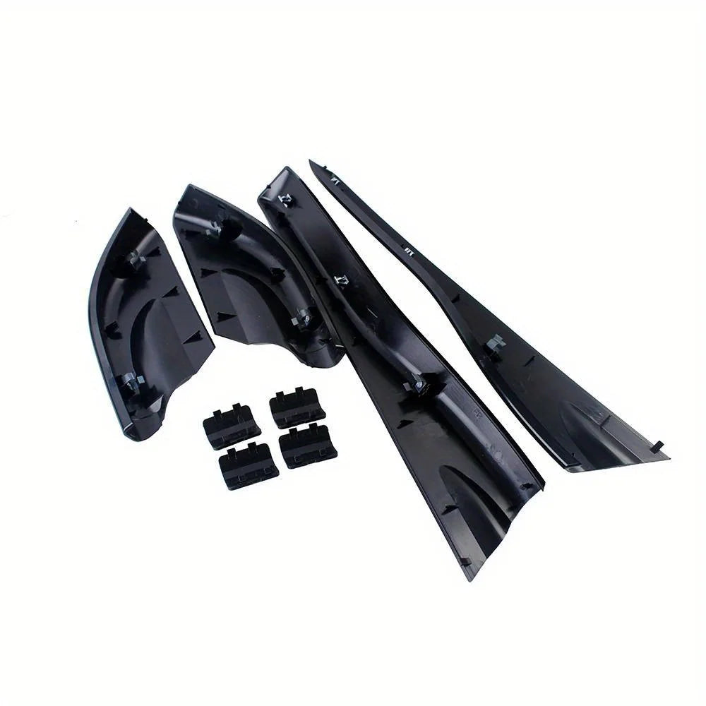 for Hyundai Tucson 2004 2005 2006 2007 2008 Car Roof Rails Rack Leg Cover End Cap Protector Cover Glossy Black Exterior 8PCS