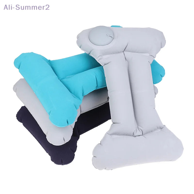 Inflatable Travel Nursing Waist Pillow, Blow Up Lumbar Body Back Support Pillow For Airplane Long Flight Journey Travel Airplane