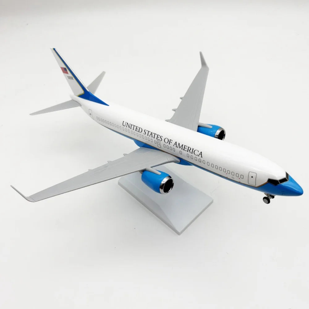 30cm Model Airplanes Toy 1/250 Scale B737 Air Force One Plane Models Resin Diecast Aircraft Collection Hobby With Landing Gear
