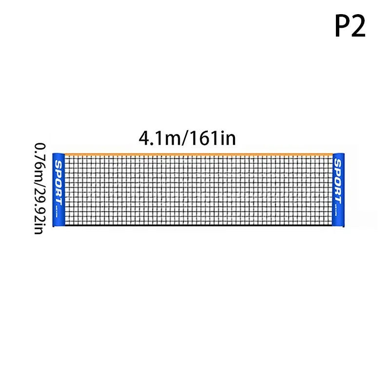 Professional Training Standard Sports Net: 3.1/4.1/5.1/6.1m Badminton and Volleyball - Easy Setup Outdoor Tennis Mesh Net