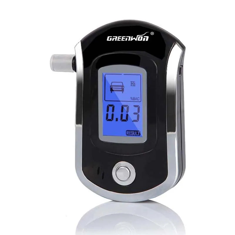 GREENWON Professional Digital Breath Alcohol Tester Breathalyzer Detector AT-6000
