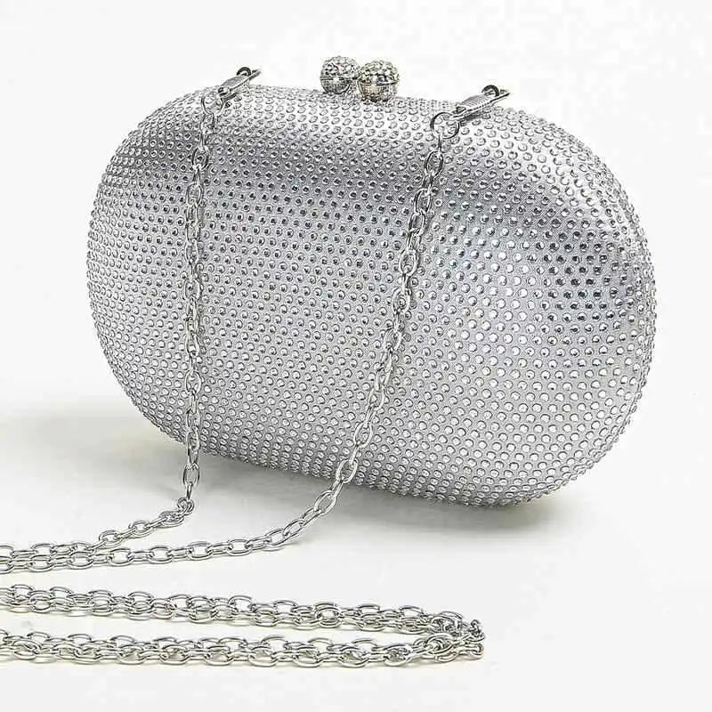 XMESSUN New Trend Diamonds Clutch Evening Bags,Luxury Faionable Jewelry Wedding Party Purses Women Chain Shoulder Crossbody Bag