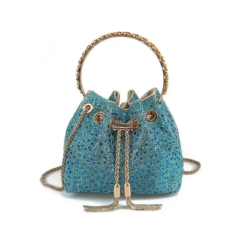 Luxury Designer Women Handbag Glitter Shiny Diamond Clutch Purse Wedding Party Banquet Bag Crystal Rhinestones Evening Bag