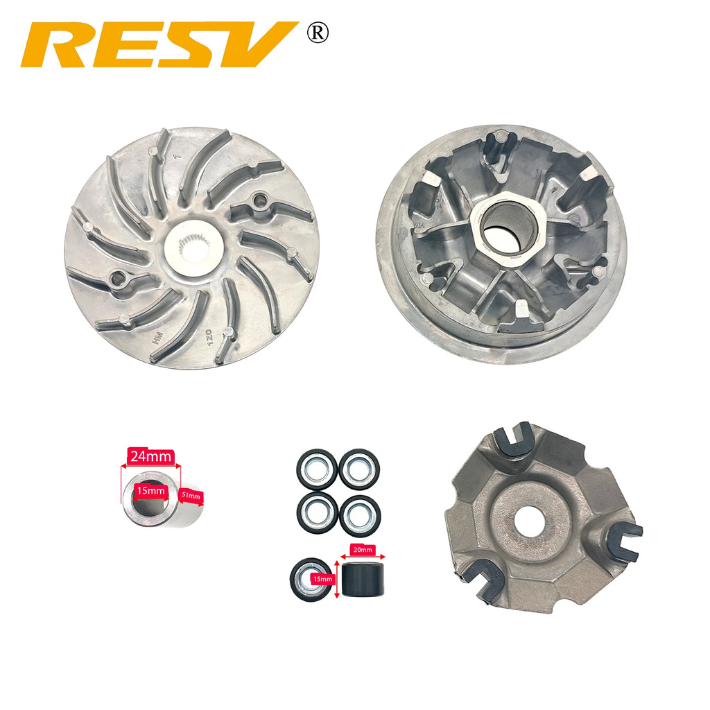 RESV for HONDA PCX160 WH150T-2 22011-K1N-V01 22110-K1Z-CA0 22105-K0R-V00 22131K40F00 Variator Drive Face Pulley Assy. Roller