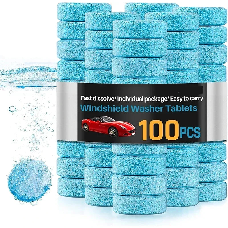 Car Solid Effervescent Washer Tablet Multifunctional Cars Windscreen Washing Tablets Tools Auto Cleaning Accessories