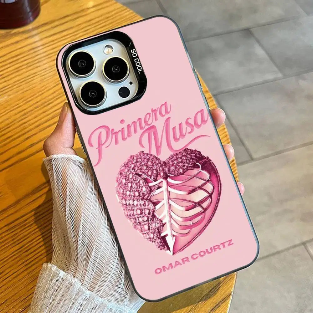 Por-Si-Manana No-Estoy O-Omar C-CourtzS Phone Case For iPhone 16 17 15 14 12 13 Pro Max Black Candy Matte Shockproof Cover