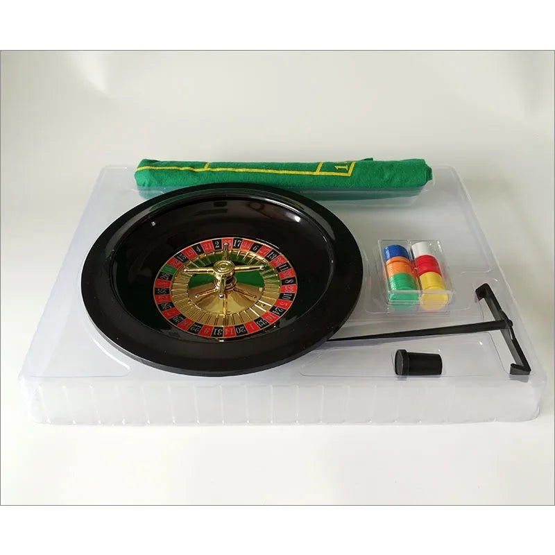 Wheel Plastic Turntable Games Set Russian 10-Inch Party Funny Casino Roulette Tool Poker Chips Entertainment Board Games