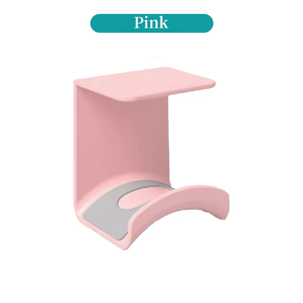 Universal Headphone Stand No Punching Plastic Wall Mount Hanger Under Desk Headset Rack Holder Support for Gaming Earphone