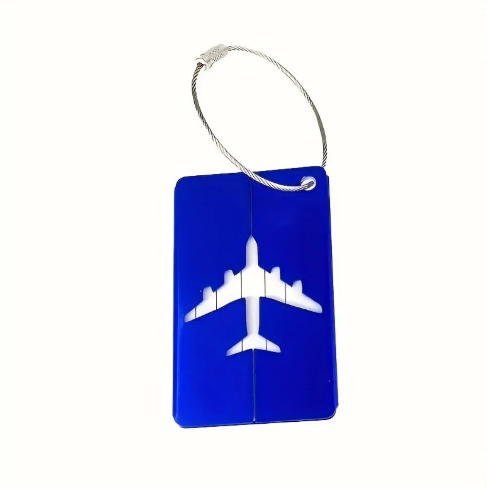 Premium Aluminum Travel Luggage Tag Durable Luggage Identification with Business Card Holder Fashion Tag Travel Accessories