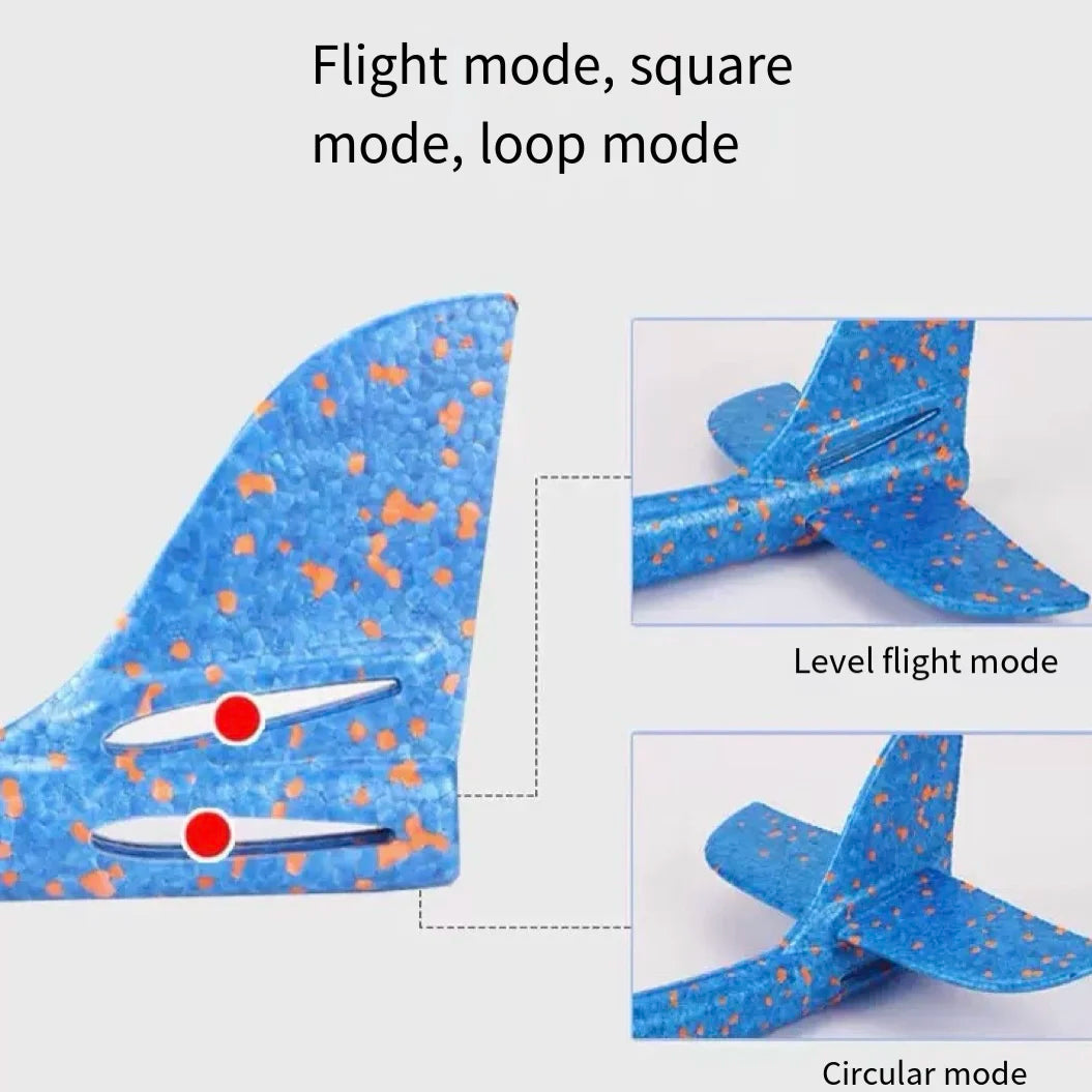 48.5cm Hand Throwable Free Flight Glider Foam Model EPP Breakout Flight Glider Party Game Kids Outdoor Fun Gift Toy
