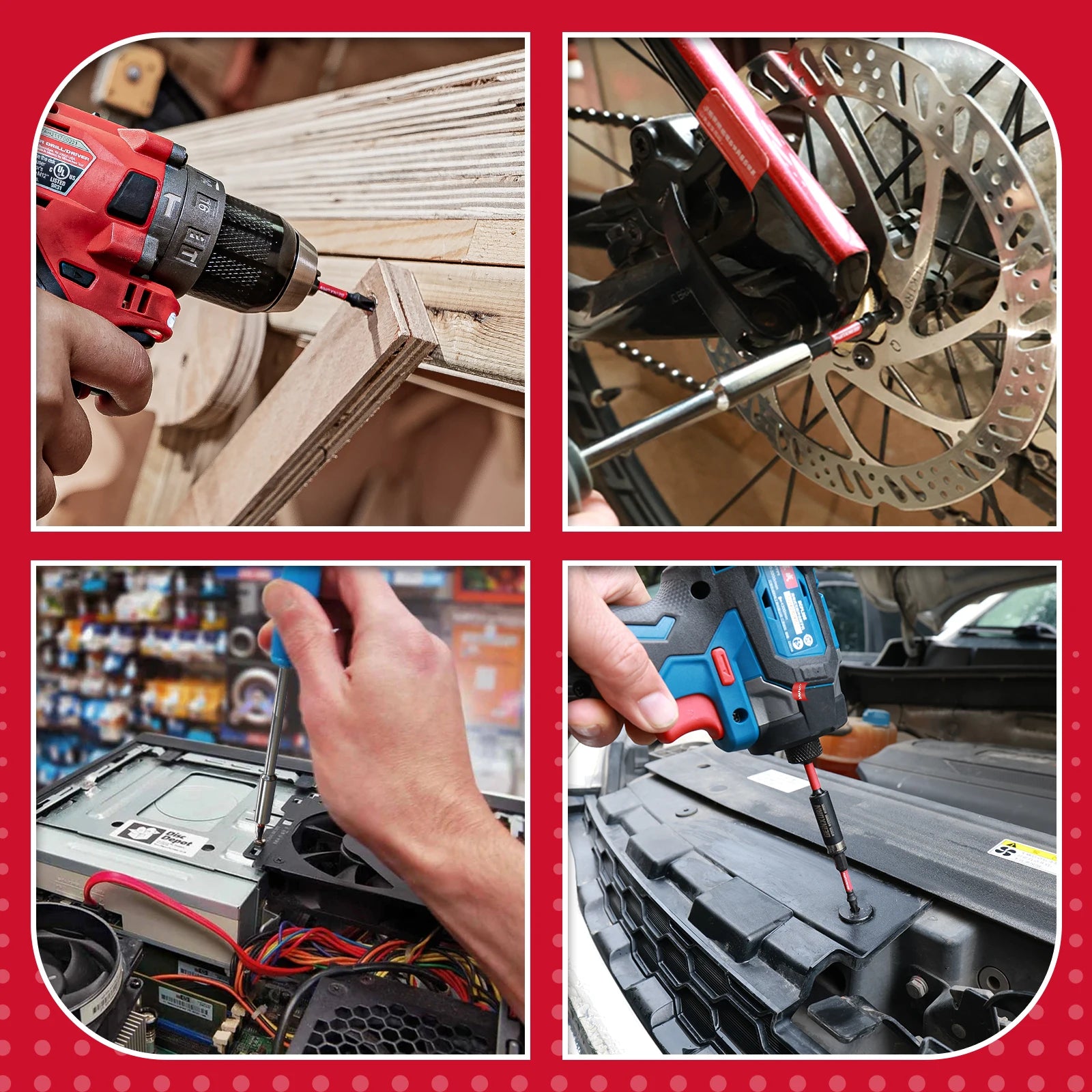Geinxurn 2In S2 Magnetic T20 Torx Bits With Base, Motorcycle Repair Tools&Suitable for Motorcycle Maintenance