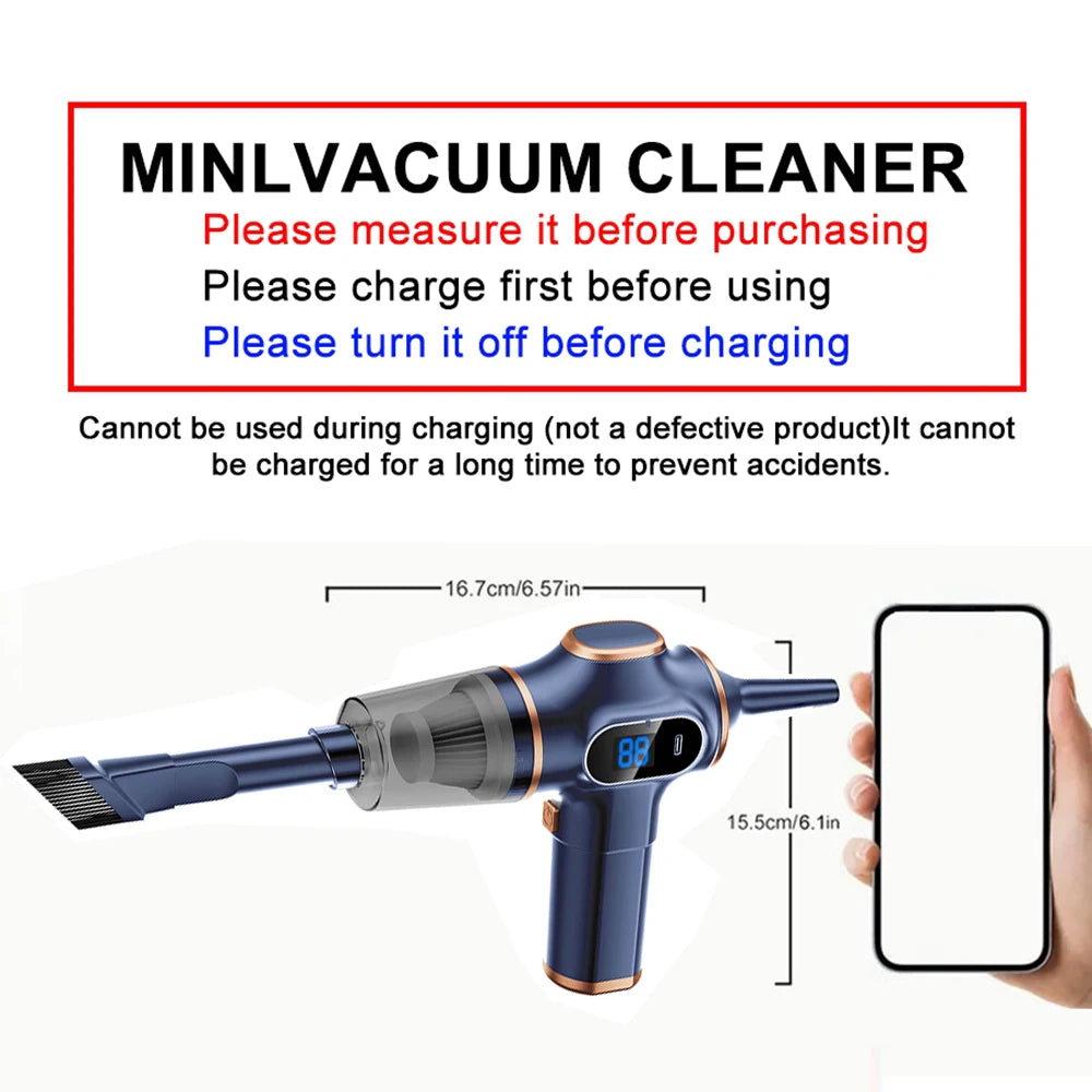 98000PA Mini Car Vacuum Cleaner Cordless Powerful Car Cleaner HandHeld Vacuum Cleaner Cleaning For Mercedes-Benz Full Series
