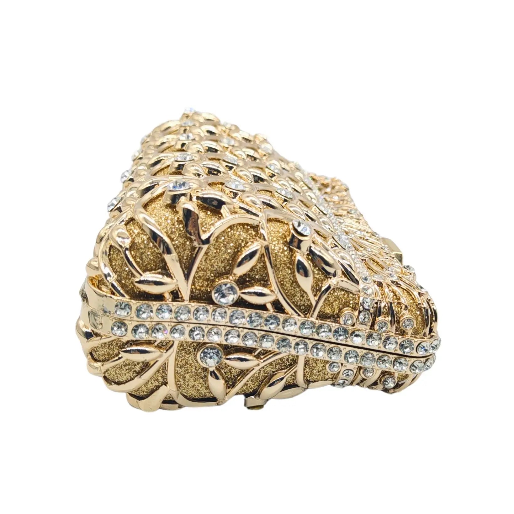 Diamond-encrusted Dinner Empty Metal Diamond Clutch Bag Ladies Banquet Rhinestone Bag Party Gathering Designer Luxury Bags Woman