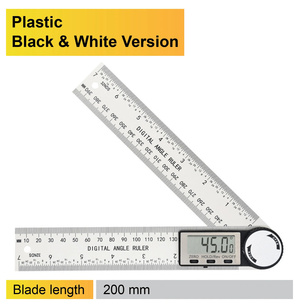 Digital Angle Finder LCD Digital Protractor 360 Degree Angle Gauge Electronic Inclinometer 7 Inch 200mm Precision Angle Tool