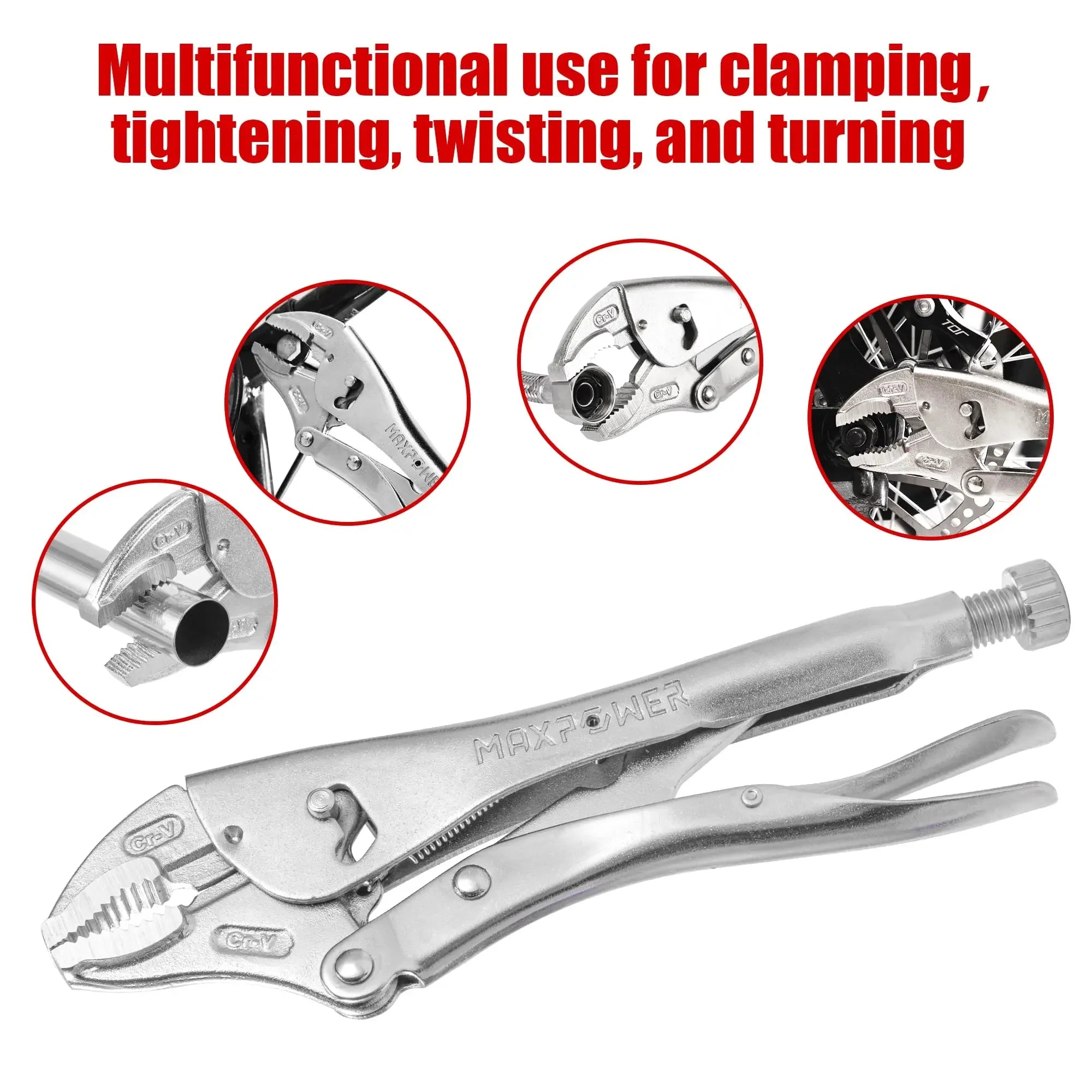 2025 Powerful Pliers, Multifunctional Pressure Pliers, Heavy-duty Tools, Industrial Grade Circular Mouth Force Wrench, C- type