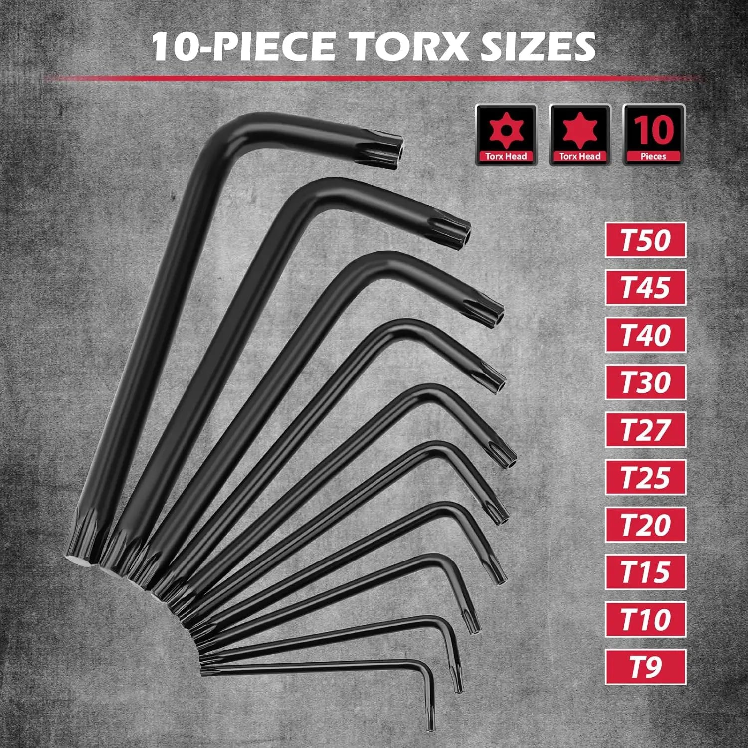 SEDY 41PC Hex Key Allen Wrench Set L-Shaped SAE & Metric Torx Key Wrenches with Torque Handle 0.028' to 3/8' 0.7mm to 10mm