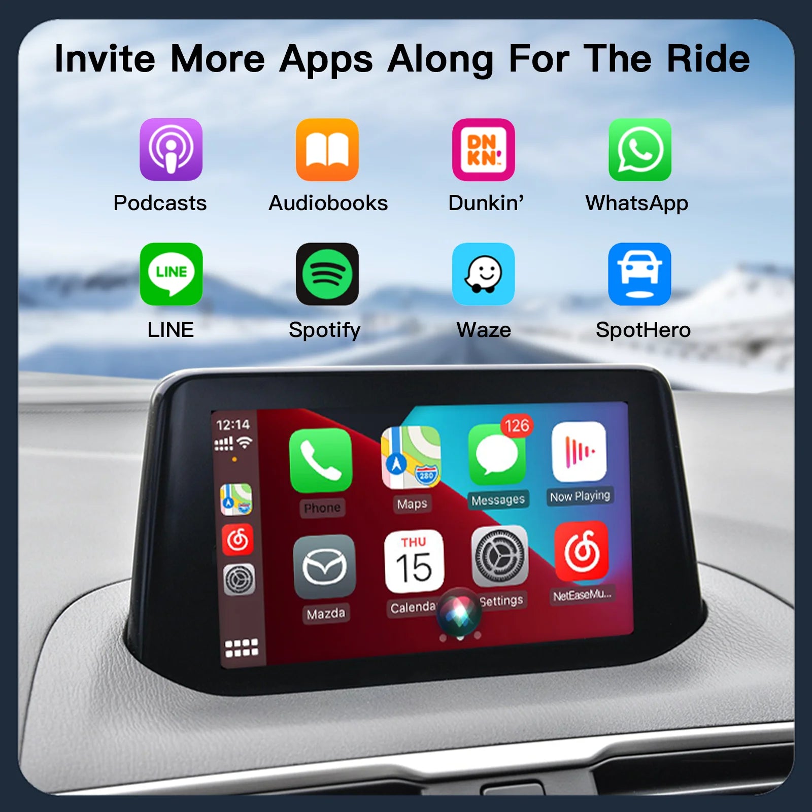 2025 New P3 Bluetooth Wireless CarPlay Android Auto USB Adapter Hub OEM for Retrofit Mazda 2 3 6 CX3 CX5 CX8 CX9 MX5 TK78669U0C