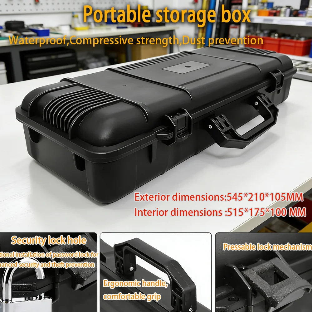 Safety Instrument Tool Box Protective Waterproof Shockproof Toolbox Sealed Tool Case Impact Resistant Suitcase With Sponge