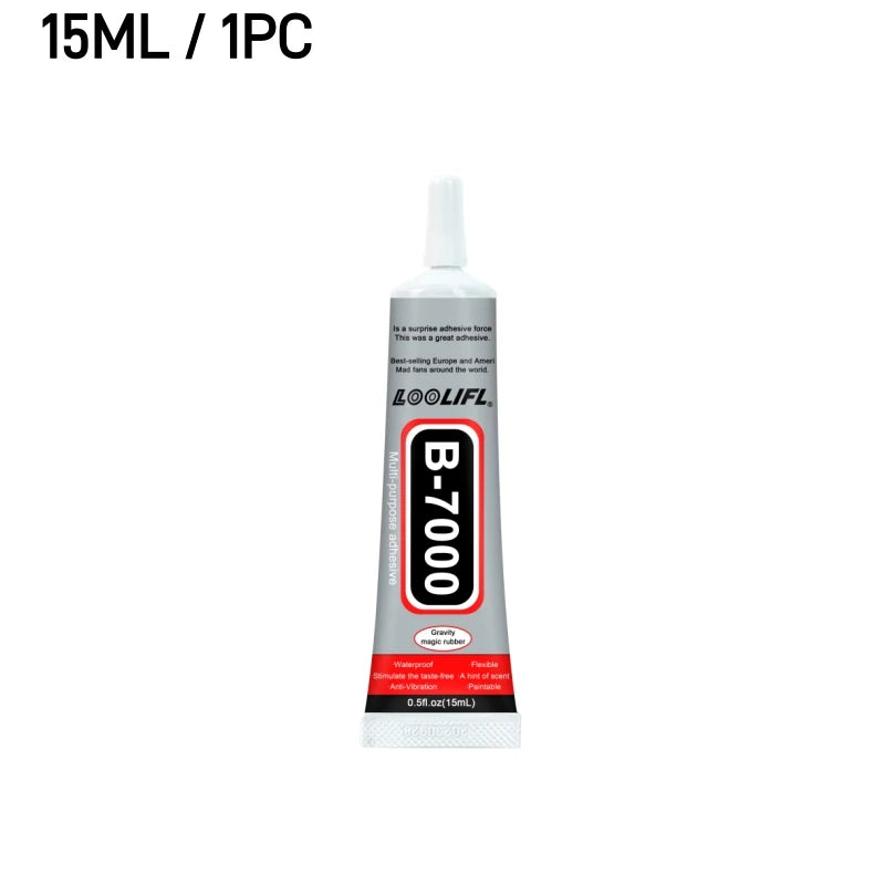 B-7000 Jewelry Glue, Multi-Function B-7000 Super Adhesive Glues for Rhinestones Crafts, Clothes Shoes, Fabric, Jewelry Making.