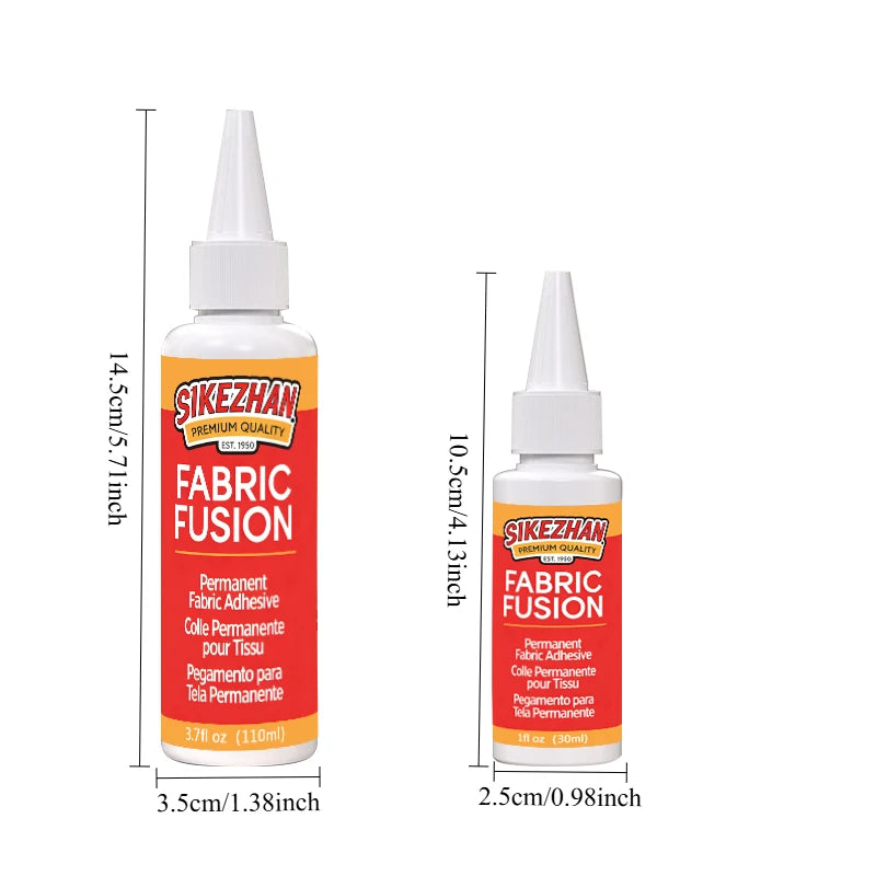 110ml Fabric Glue Permanent Fabric Adhesive for Clothing DIY Craft Repair Fast Dry Washable Glue for Cotton Leather SIKEZHAN